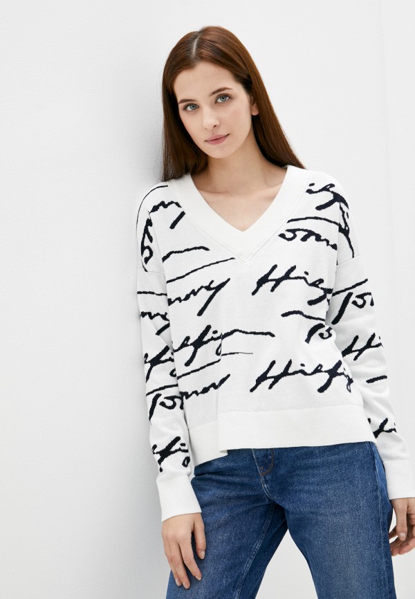 Пуловер Tommy Hilfiger белого цвета
