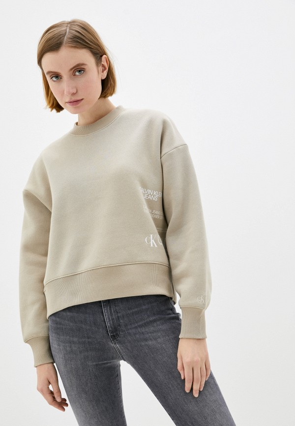 

Свитшот Calvin Klein Jeans, Бежевый, Calvin Klein Jeans RTLAAX563601