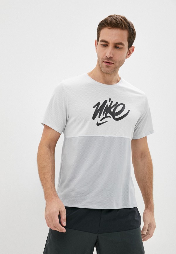 

Футболка спортивная Nike, Серый, M NK DF WR RUN TOP GX SS
