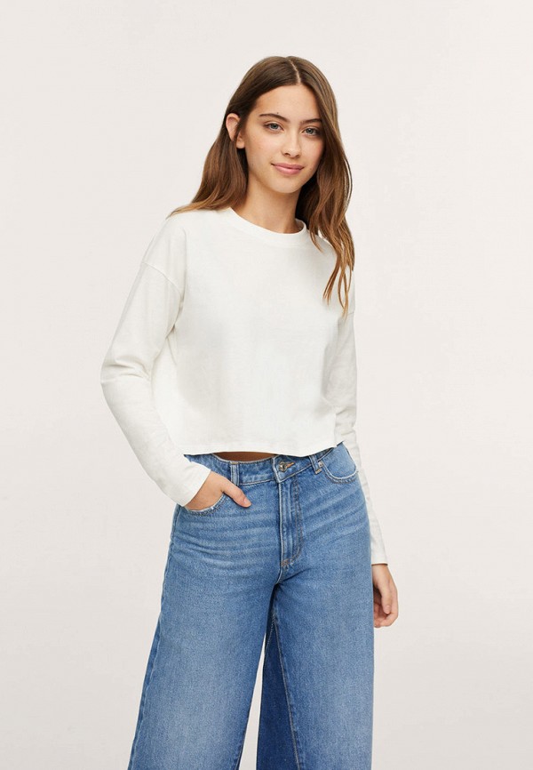 

Лонгслив Mango Kids, Белый, Mango Kids RTLAAX663901