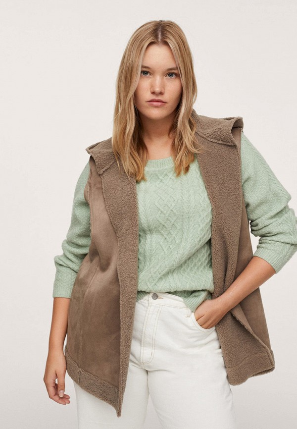 

Жилет утепленный Violeta by Mango, Коричневый, SUSI