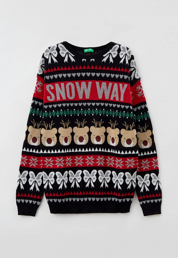 

Джемпер United Colors of Benetton, Черный, United Colors of Benetton RTLAAX673401