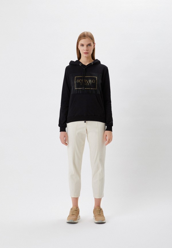 Худи Scervino Street черный D38TL0400FSD004 RTLAAX683401
