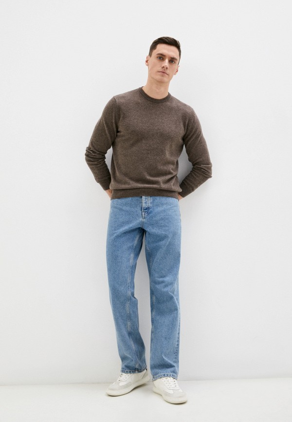 Джемпер United Colors of Benetton коричневый, размер 50, фото 2