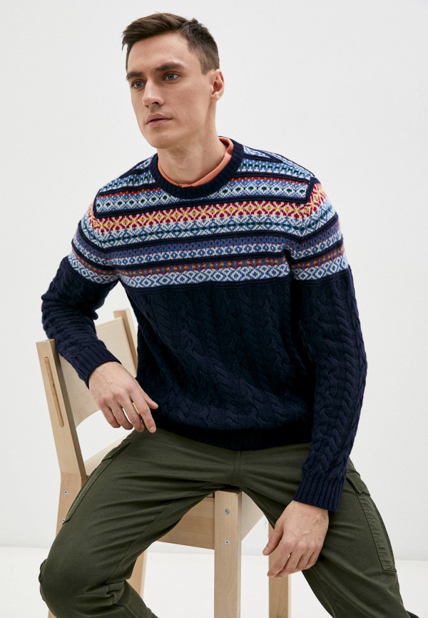 

Джемпер United Colors of Benetton, Синий, United Colors of Benetton RTLAAX702101