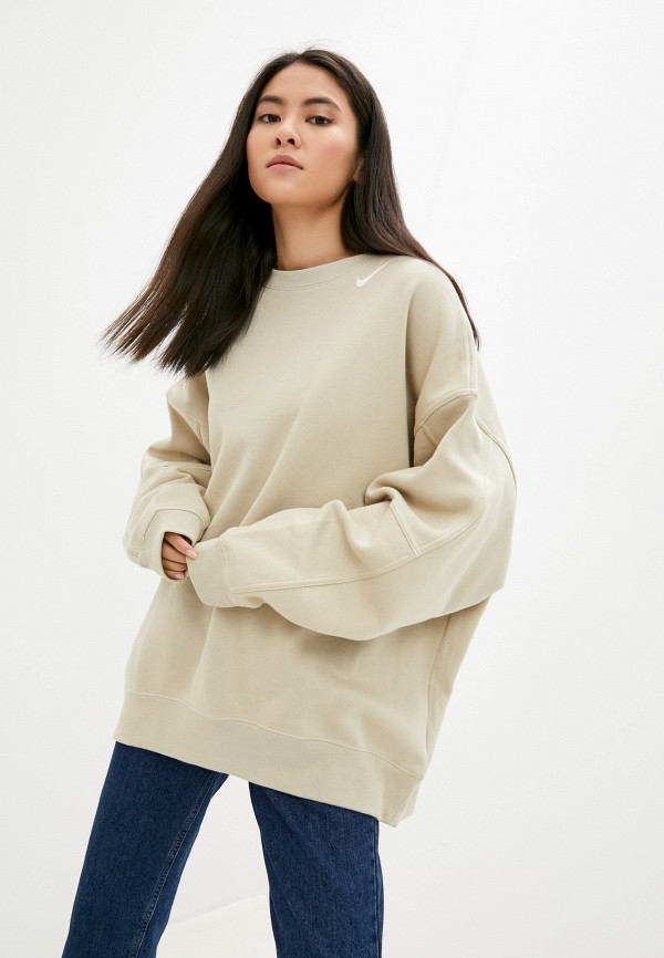 

Свитшот Nike, Бежевый, W NSW SWSH FLC GX CREW OS