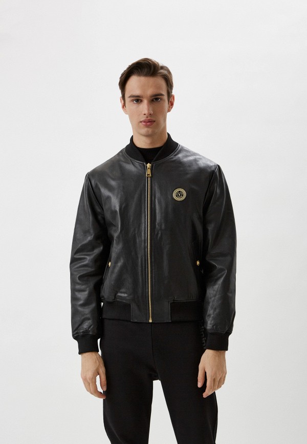 

Куртка кожаная Versace Jeans Couture, Черный