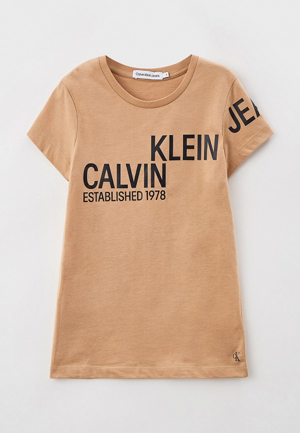 

Футболка Calvin Klein Jeans, Бежевый
