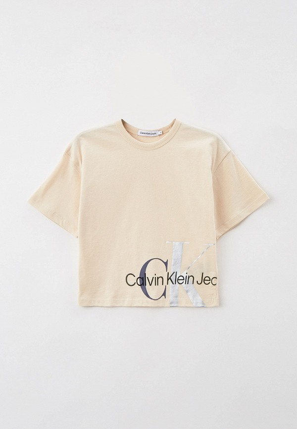 

Футболка Calvin Klein Jeans, Бежевый, Calvin Klein Jeans RTLAAY060801
