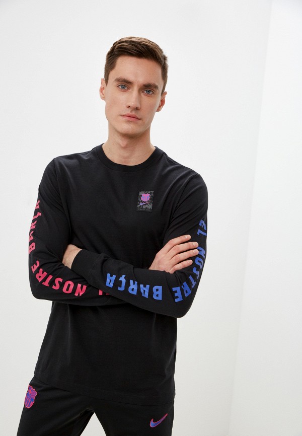 

Лонгслив Nike, Черный, FCB M NK LS IGNT DIST RISN TEE