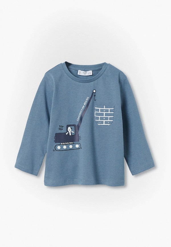 

Лонгслив Mango Kids, Синий, GRUA