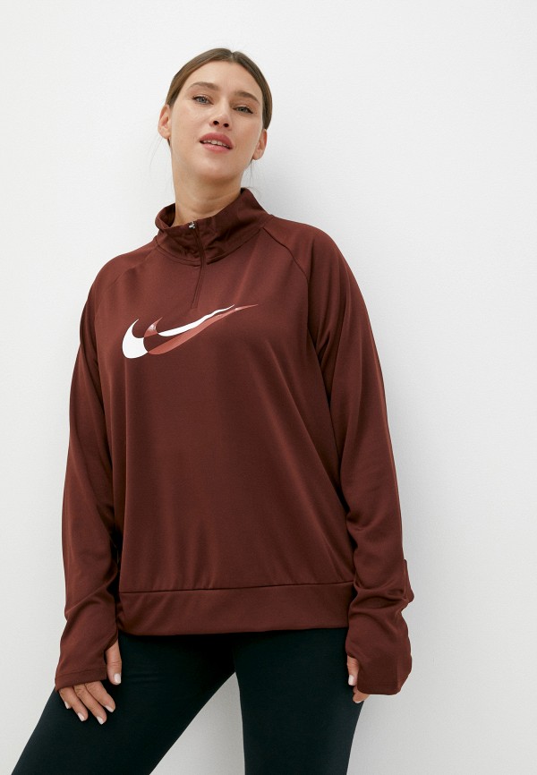 

Олимпийка Nike, Коричневый, W NK DF SWSH RUN HZ MDLAYR PL