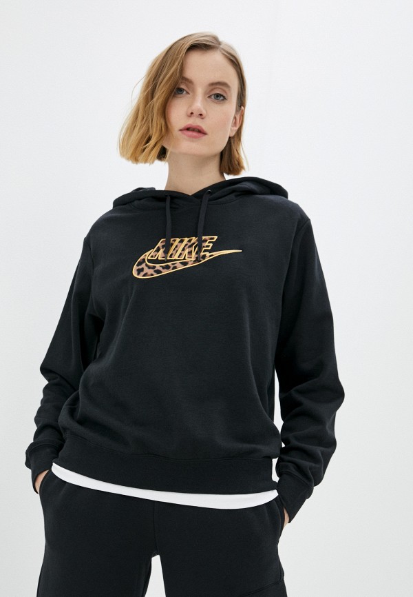

Худи Nike, Черный, W NSW FLC GX PRNT HOODIE FTRA