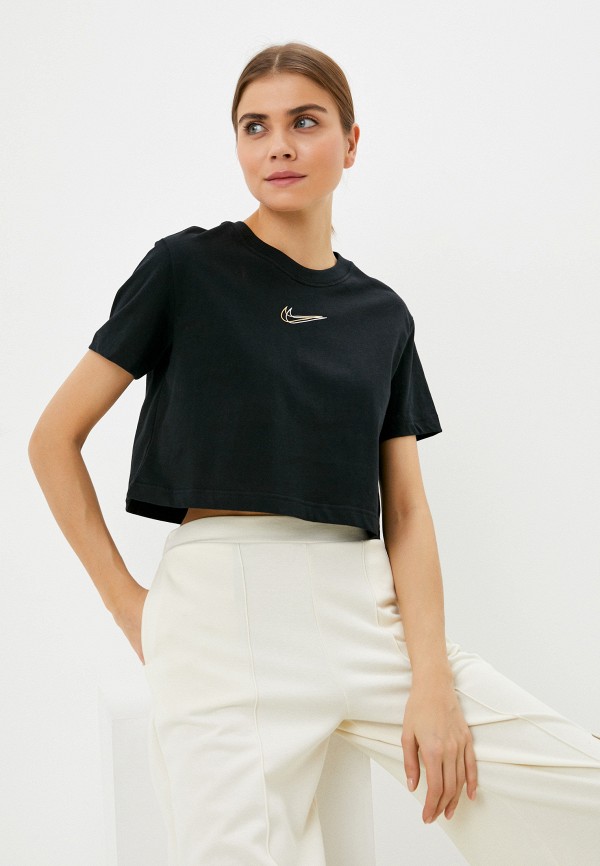 

Футболка Nike, Черный, W NSW CROP SS TEE PRNT