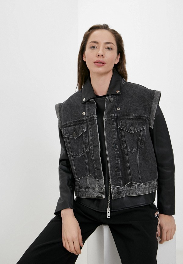 

Куртка кожаная Diesel, Серый