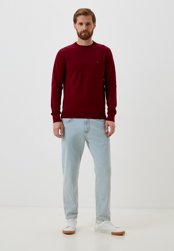 Джемпер Tommy Hilfiger бордовый, размер 50, фото 2