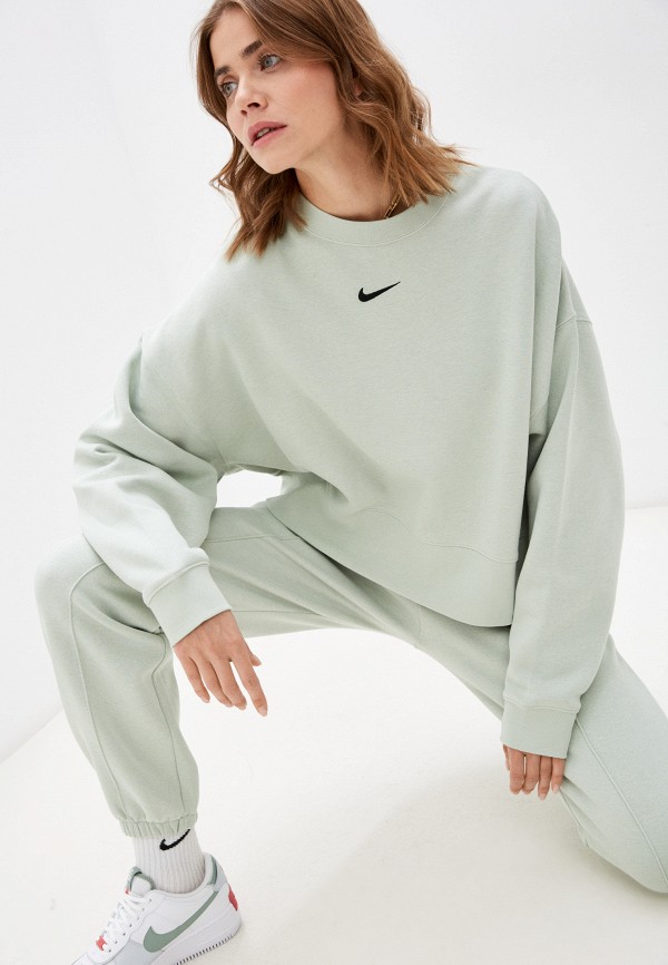 

Свитшот Nike, Зеленый, W NSW ESSNTL CLCTN FLC OS CRW