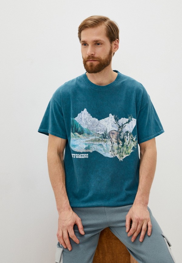 

Футболка Topman, Бирюзовый