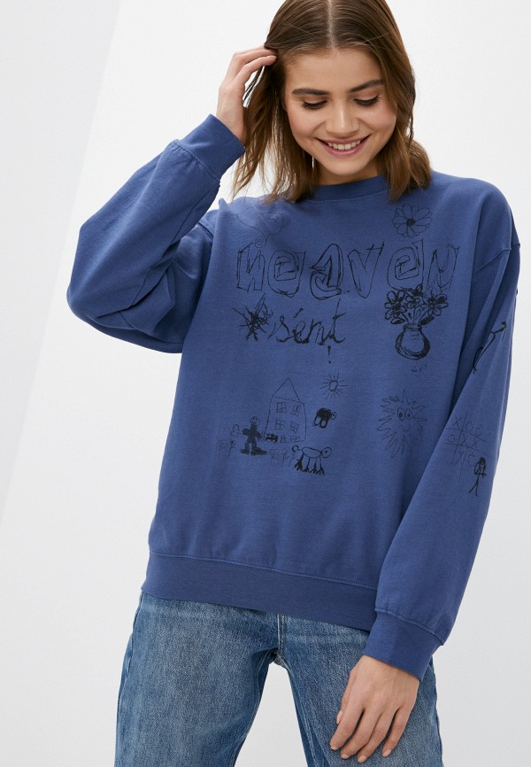 

Свитшот Topshop, Синий, Topshop RTLAAY711701