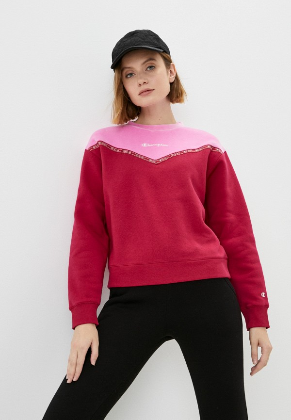 

Свитшот Champion, Розовый, LEGACY VELVET BLOCK Crewneck Sweatshirt