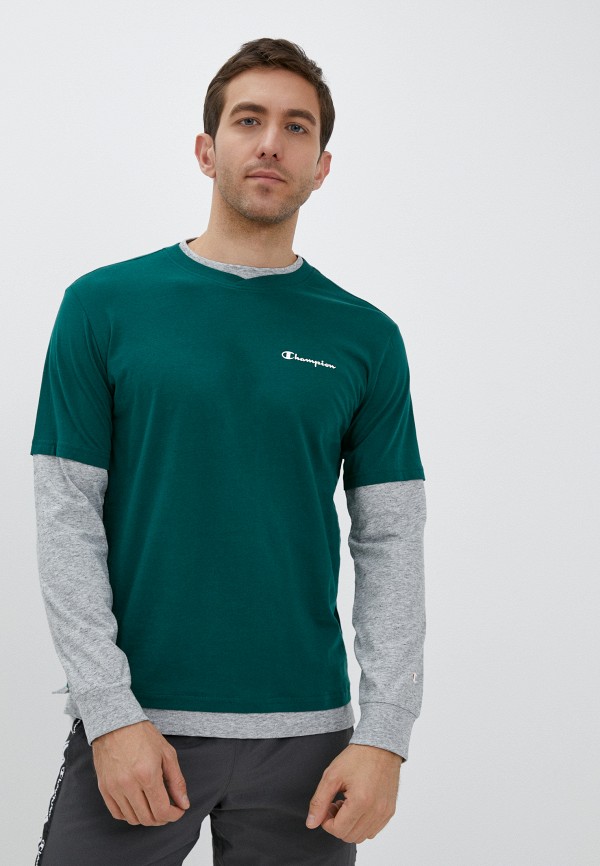 

Лонгслив Champion, Зеленый, LEGACY OVERLAY Long Sleeve Crewneck T-Shirt