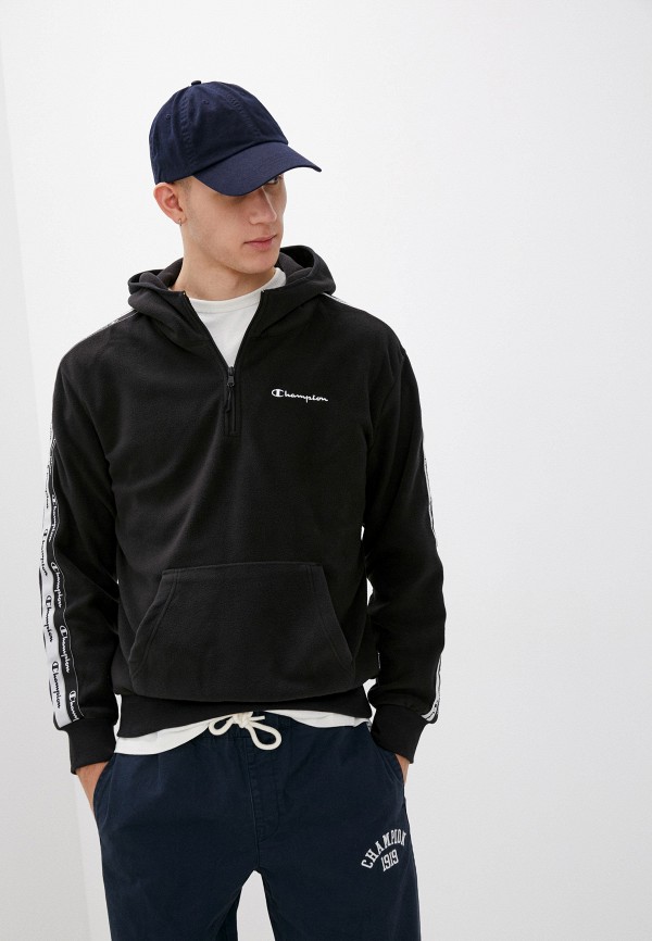 

Худи Champion, Черный, LEGACY POLAR Hooded Half Zip Sweatshirt