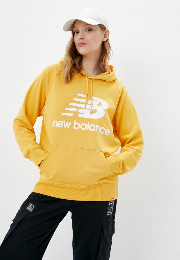 

Худи New Balance, Желтый, ESSENTIALS PULLOVER HOODIE