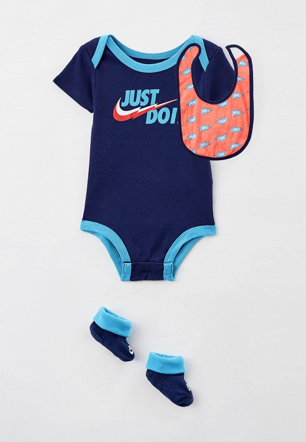 

Боди, нагрудник и пинетки Nike, Разноцветный, NHB BODYSUIT BIB BOOTIE 3P SET
