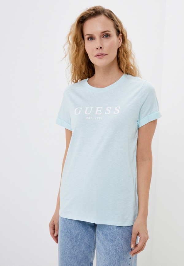 

Футболка Guess Jeans, Бирюзовый