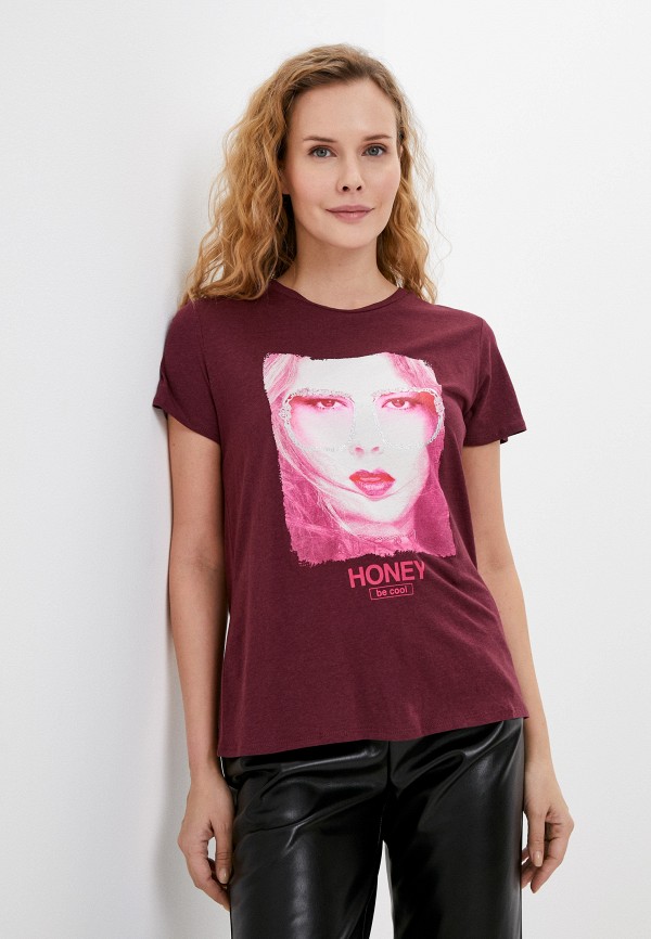 

Футболка Guess Jeans, Бордовый, Guess Jeans RTLAAZ080101