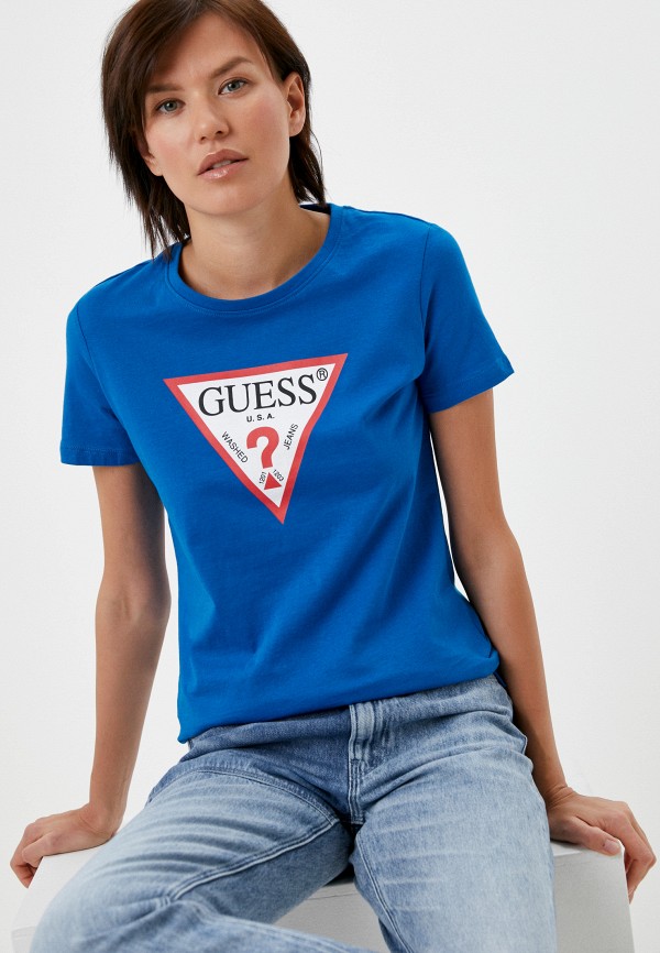 

Футболка Guess Jeans, Синий, Guess Jeans RTLAAZ081301