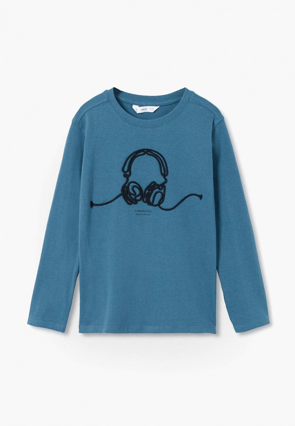 

Лонгслив Mango Kids, Синий, CONNECT