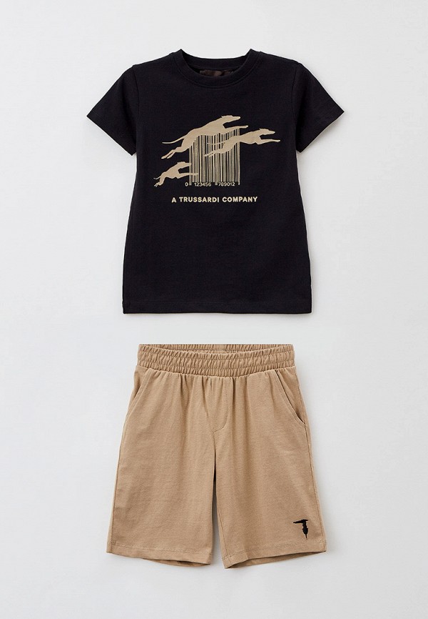 

Футболка и шорты Trussardi Junior, Бежевый;черный, Trussardi Junior RTLAAZ193901