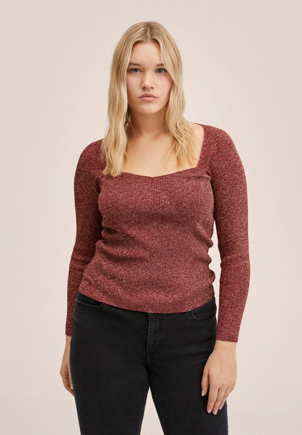 

Джемпер Violeta by Mango, Бордовый, PIEDI