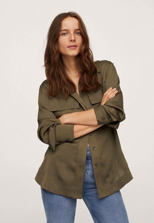 

Блуза Mango, Коричневый, Mango RTLAAZ321501
