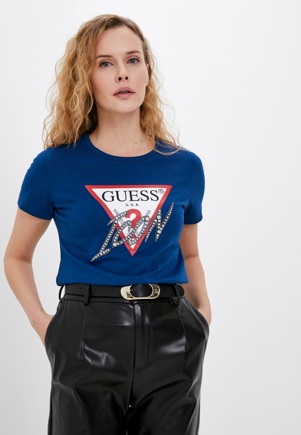 

Футболка Guess Jeans, Синий, Guess Jeans RTLAAZ333101