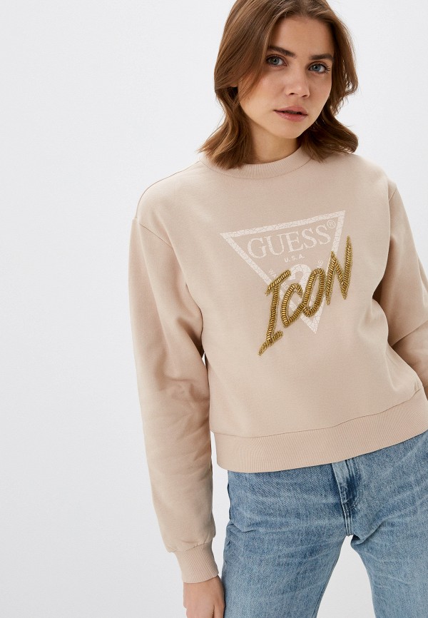 

Свитшот Guess Jeans, Бежевый, Guess Jeans RTLAAZ336401