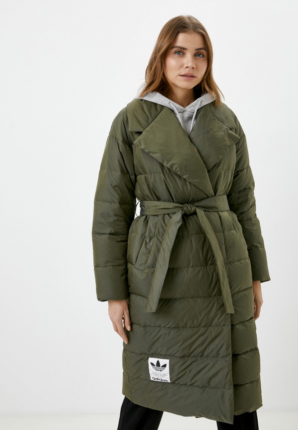 Пуховик adidas Originals хаки H64732 RTLAAZ406901