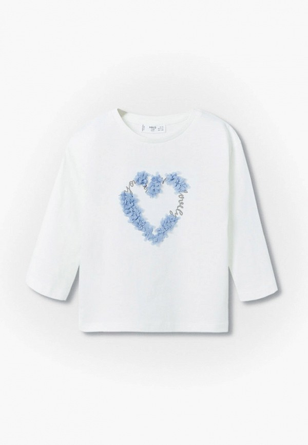 

Лонгслив Mango Kids, Белый, LOVELY