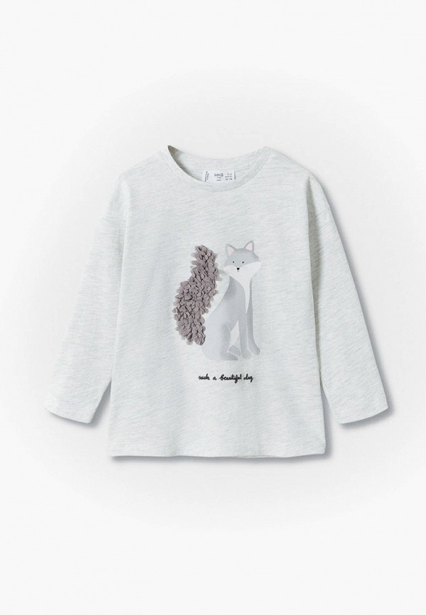

Лонгслив Mango Kids, Серый, LOVELY