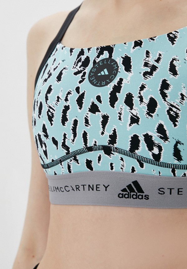 Топ спортивный adidas by Stella McCartney бирюзовый, размер 42, фото 4