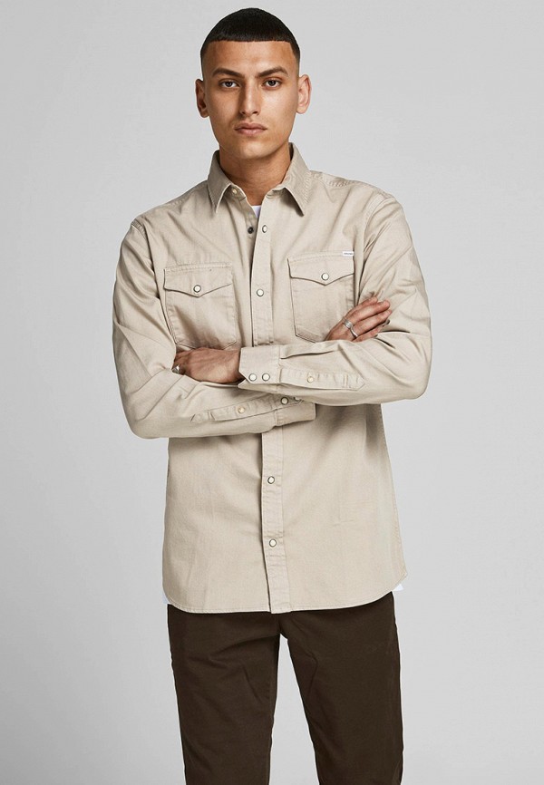 

Рубашка Jack & Jones, Бежевый, Jack & Jones RTLAAZ691901