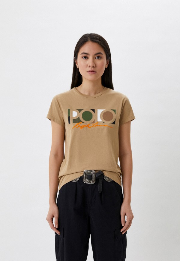 

Футболка Polo Ralph Lauren, Бежевый, Polo Ralph Lauren RTLAAZ785502