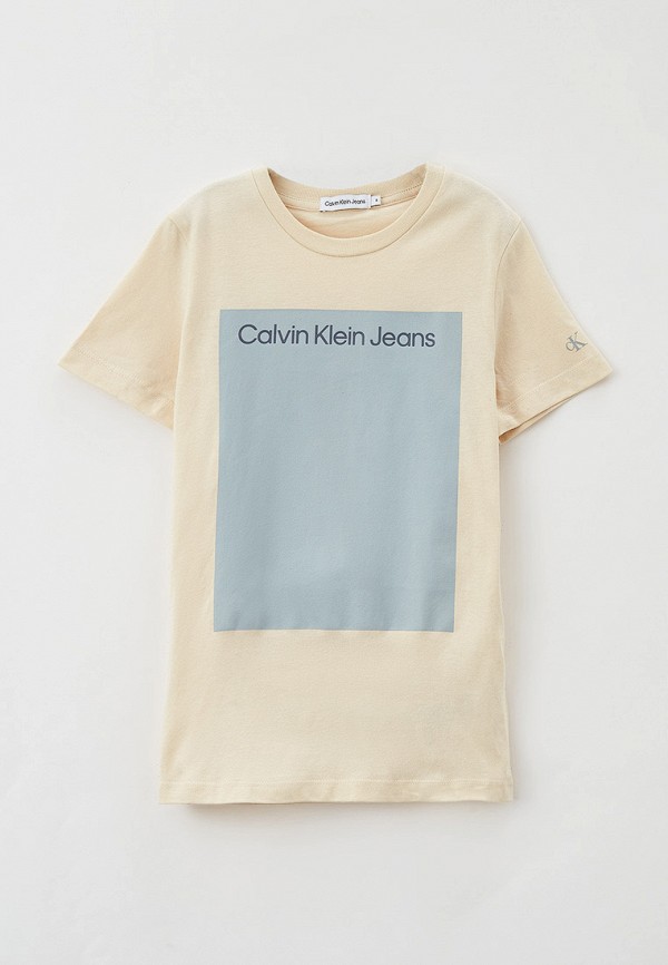 

Футболка Calvin Klein Jeans, Бежевый, Calvin Klein Jeans RTLAAZ859001