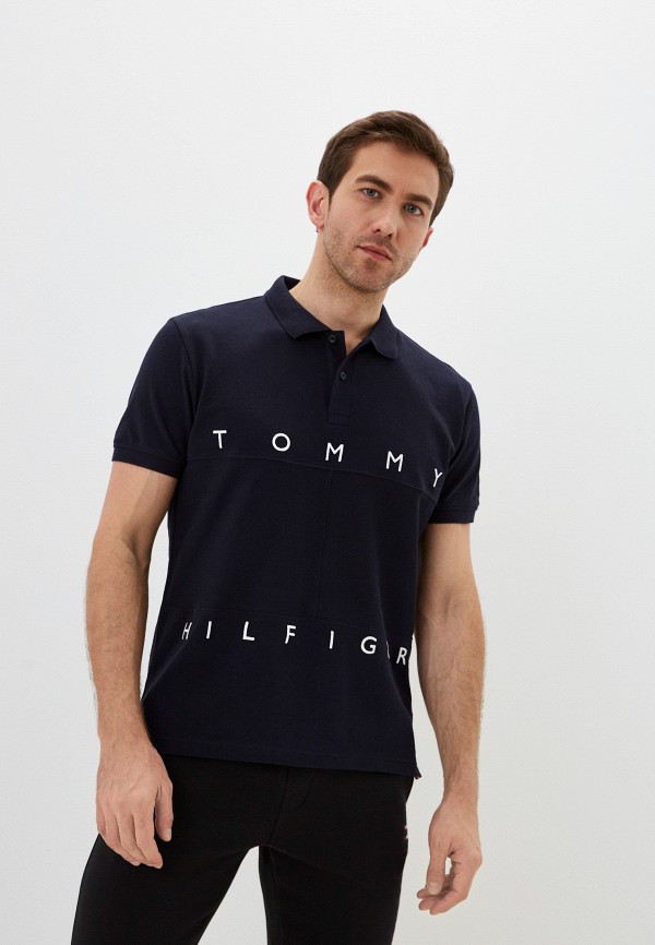 Поло Tommy Hilfiger синий MW0MW22059 RTLAAZ949501