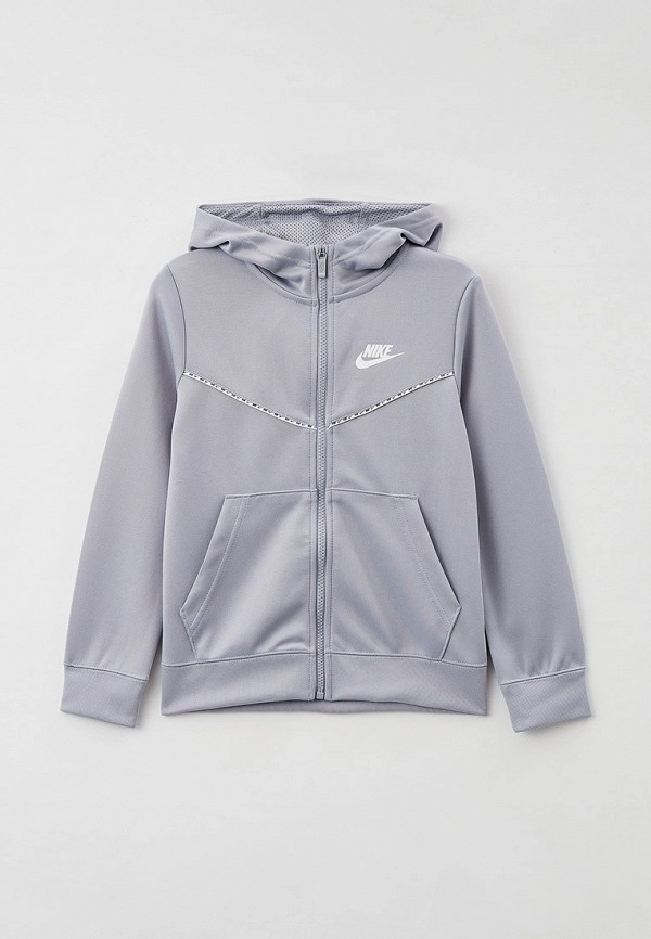 

Толстовка Nike, Серый, B NSW REPEAT PK FZ HOODIE