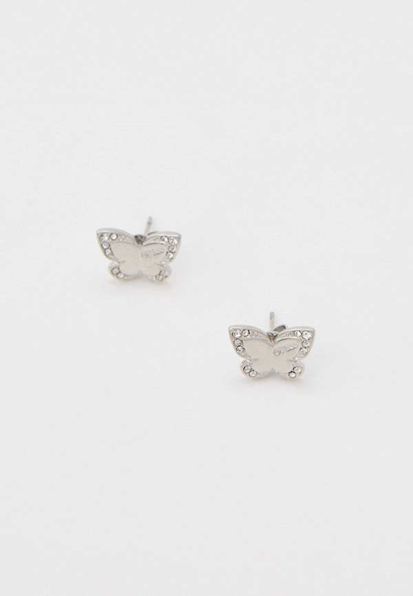 Серьги Guess, Серебряный, с родиевым покрытием