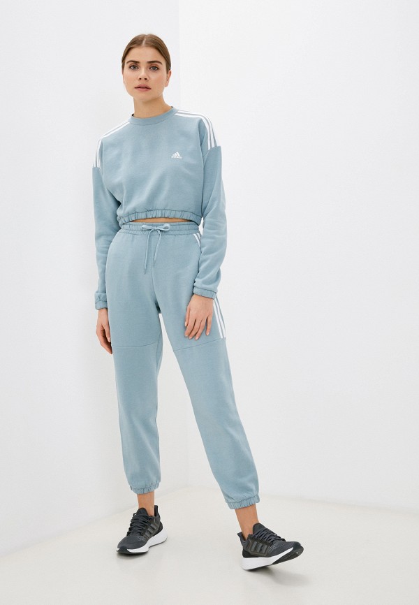 Свитшот adidas голубой, размер 54, фото 2