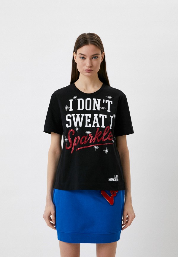 

Футболка Love Moschino, Черный