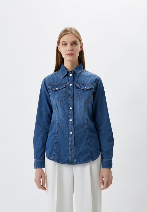 

Рубашка джинсовая Armani Exchange, Синий, Armani Exchange RTLABA171301